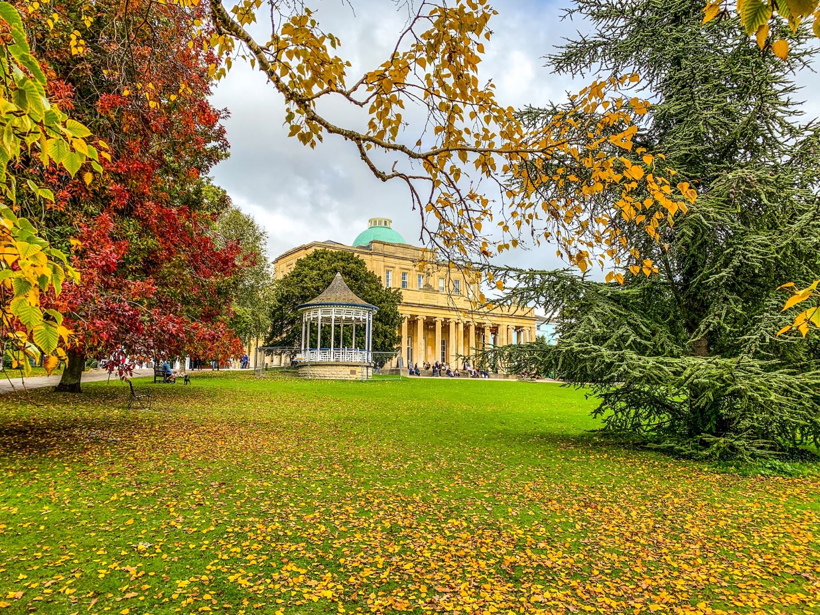 Pittville Pump Room in autumn